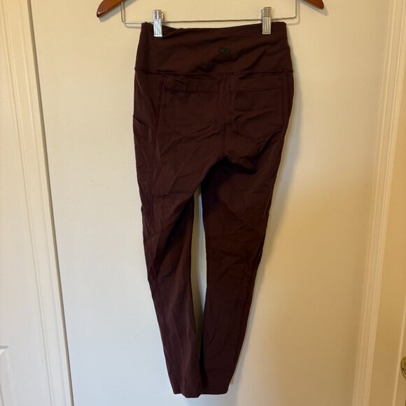 Outdoor Research Women's Leggings Maroon Size XS pockets Hiking Camping burgundy - Picture 9 of 12